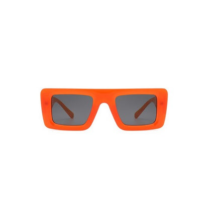 Two-Tone Retro Shades in Orange & White