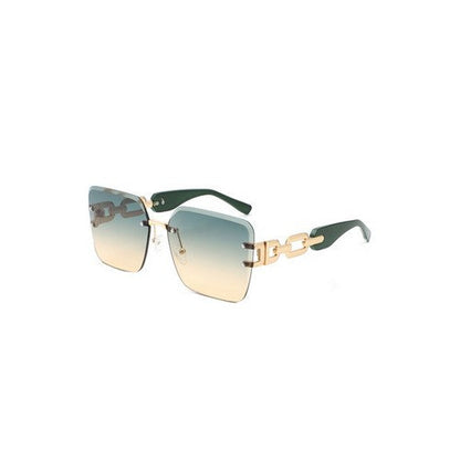 CE-HJ3035 Chain Link Rimless Shades in Green