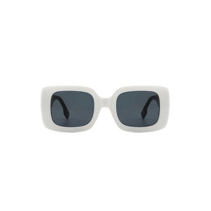 Retro Square Shades in White