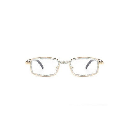 Rhinestone Retro Shades in Clear