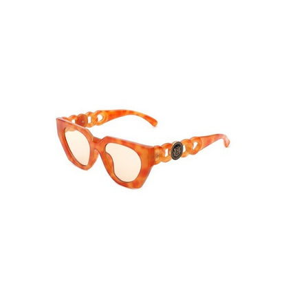 IS-HS1077 Lion Badge Cut Out Arm Shades in Orange