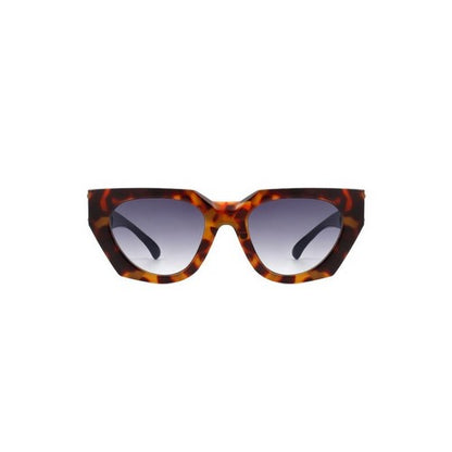 Lion Badge Cut Out Arm Shades in Tortoiseshell