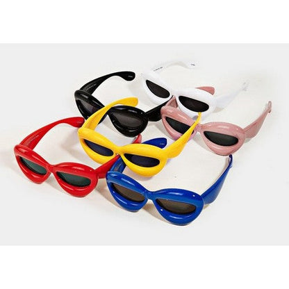 Bubble Cat Eye Retro Shades in Yellow