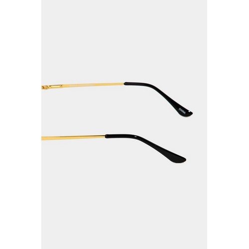 Blue Light Filter Rimless Shades in Gold