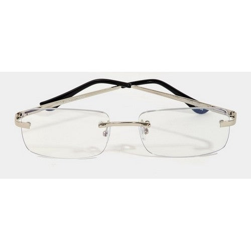 5023SUNBLF Blue Light Filter Rimless in Silver