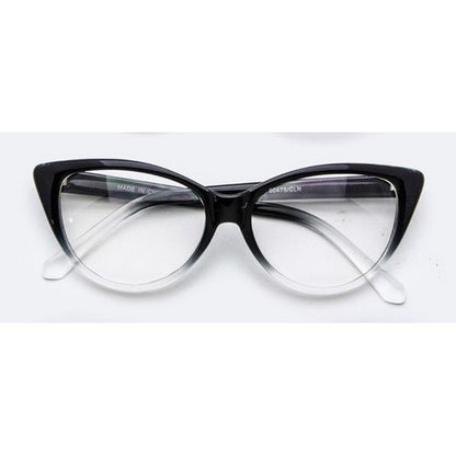 Classic Cat Eye Clear Lens Shades in Clear