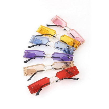 Mini Side Shield Shades in Purple