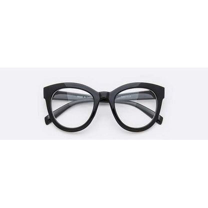 108-80637CLR Classic Optical Round Glasses in Brown