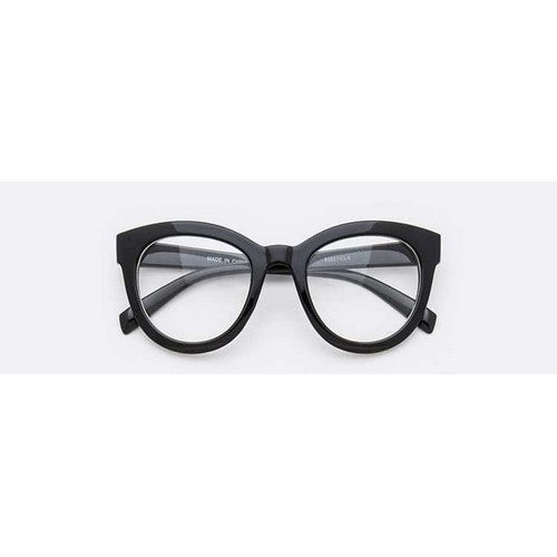 108-80637CLR Classic Optical Round Glasses in Brown