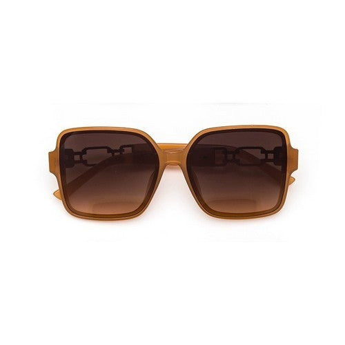 111-W3546 Designer Link Arm Shades in Brown