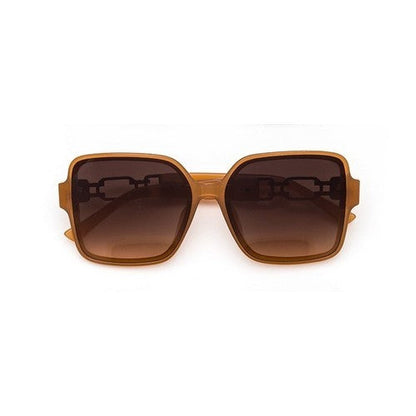 111-W3546 Designer Link Arm Shades in Brown
