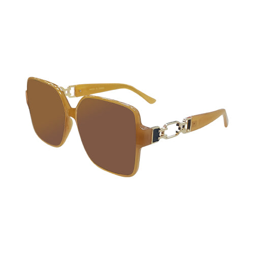 Designer Link Arm Shades in Brown