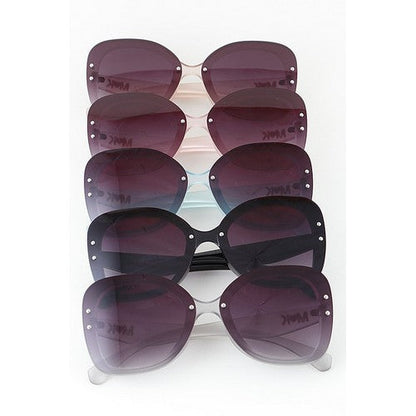 MK Bolt Rimless Shades in Pink