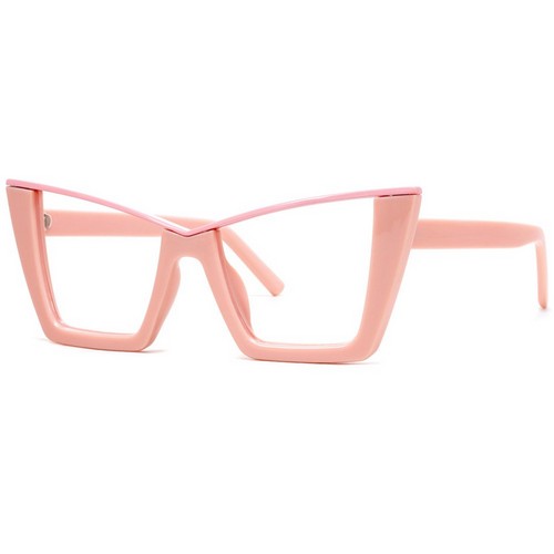 Cat Eye Metal Trim Shades in Pink
