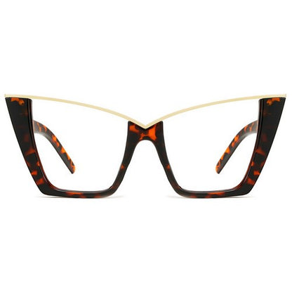Cat Eye Metal Trim Shades in Tortoise Shell