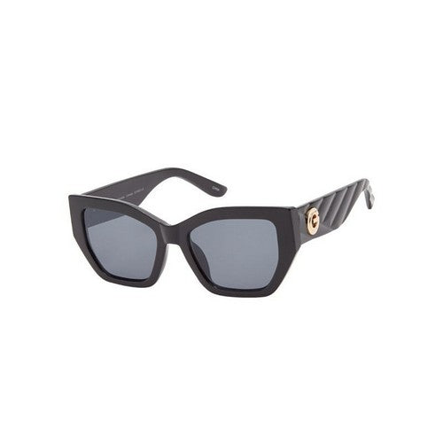 F5551A G Badge Shades in Black/Smoke