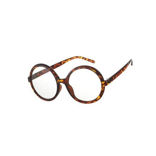 F1947CL Clear Lens Round Shades in Tortoise Shell
