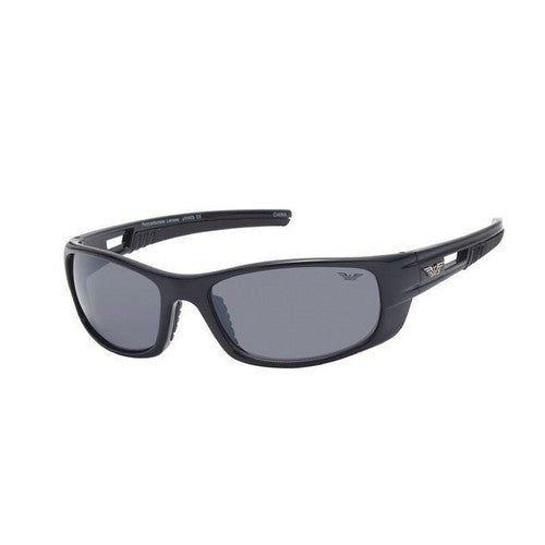 F2142SP Wings Wrap Around Sports Shades in Black