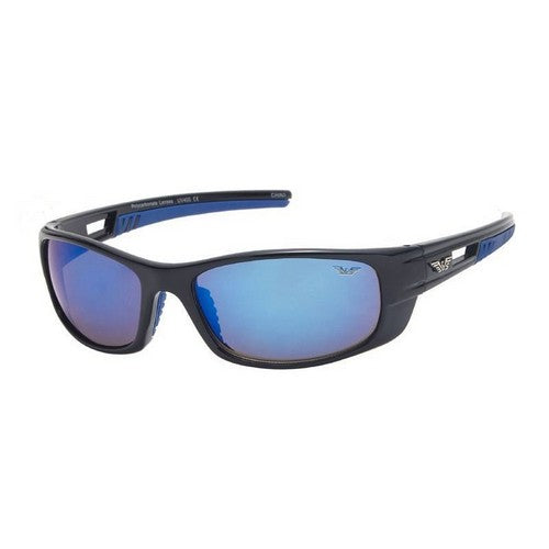 F2142SP Wings Wrap Around Sports Shades in Navy