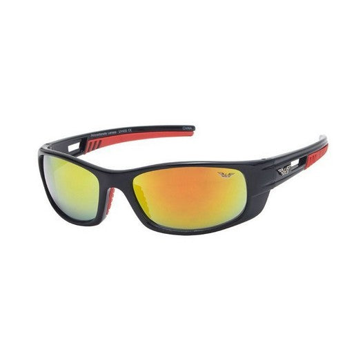 F2142SP Wings Wrap Around Sports Shades in Red