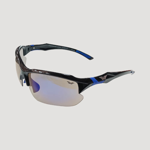 Wings Wrap Around Sports Shades in Blue