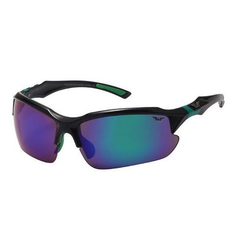 F2093SP Wings Wrap Around Sports Shades in Green