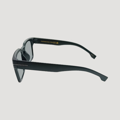 Sleek Metal Bar Shades in Matte Black