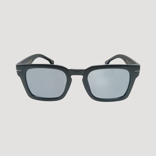 Sleek Metal Bar Shades in Matte Black