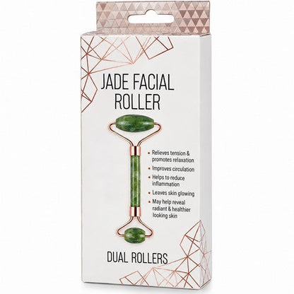 ST-JFR-12 Skin Treats Jade Facial Dual Skin Roller