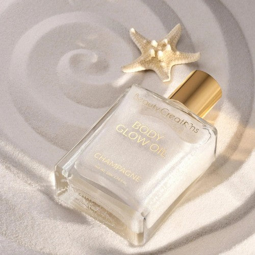 Beauty Creations Body Glow Shimmer Oil 50ml in Champagne