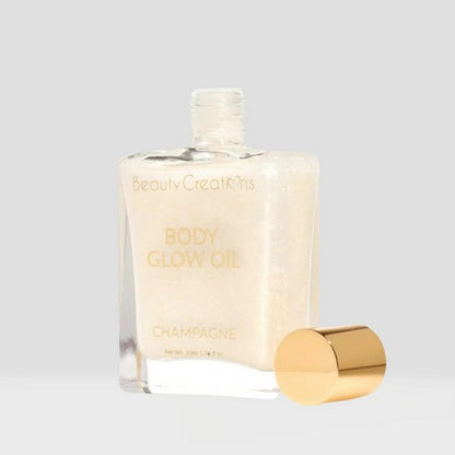 Beauty Creations Body Glow Shimmer Oil 50ml in Champagne