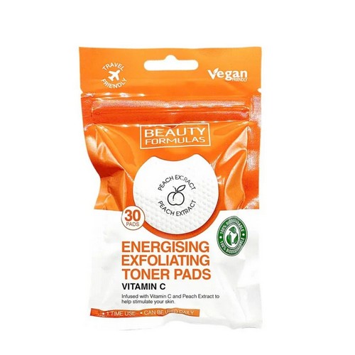 SCS24165 Beauty Formulas Vitamin C Energising Exfoliating Toner Pads - 30 Pads