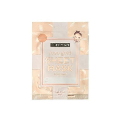 Freeman Metallic Sheet Masks in Soothing Rose Gold