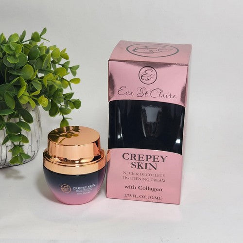 251464 Eva St Claire Crepey Skin Neck & Decollete Tightening Cream Collagen 1.75 fl oz 
