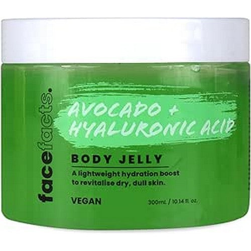 SCS20165 Face Facts Avocado + Hyaluronic Acid Body Jelly Moisturiser - 300g
