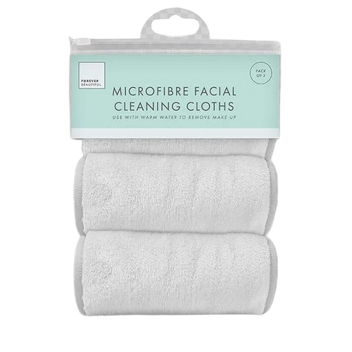 Forever Beautiful Microfibre Facial Cleansing Cloths 3pk in White