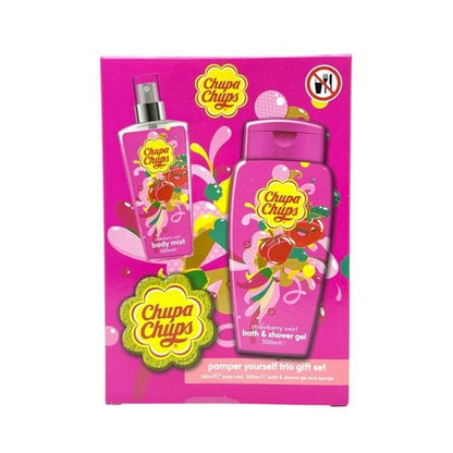 Chupa Chups Pamper Yourself Trio Gift Box Set in Strawberry Swirl
