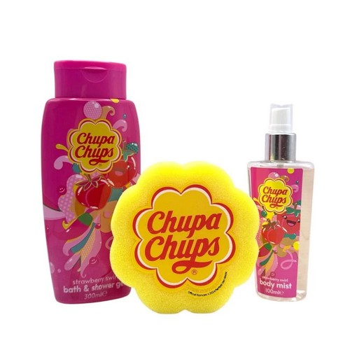 SCS61661 Chupa Chups Strawberry Swirl Pamper Yourself Trio Gift Set