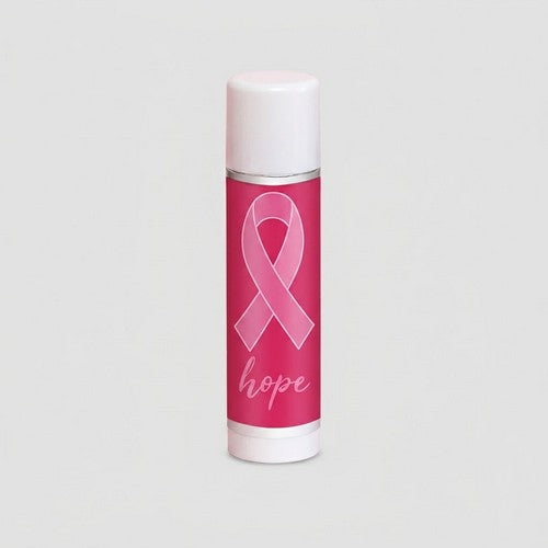 B0DLB47RNY Breast Cancer Awareness Lip Balm in Dark Pink