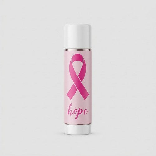 B0DLB47RNY Breast Cancer Awareness Lip Balm in Light Pink