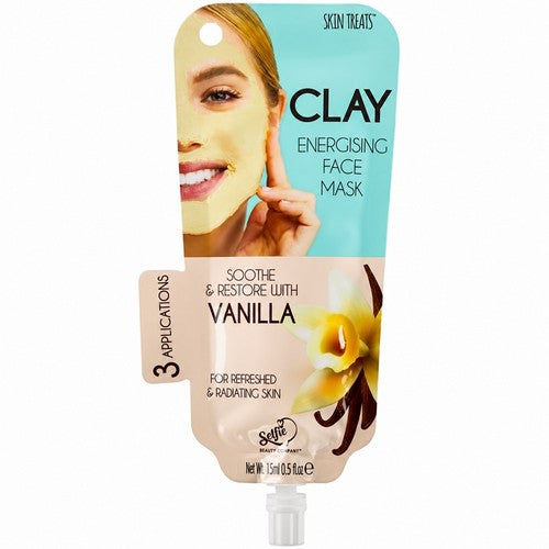 ST-CM-V Skin Treats Clay Vanilla Energising Face Mask 3 Applications