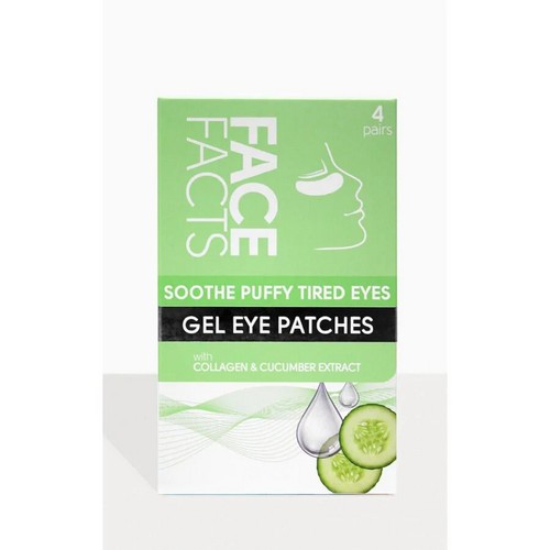 SCS09791 Face Facts Soothe Puffy Tired Eyes Gel Eye Patches - 4 Pairs