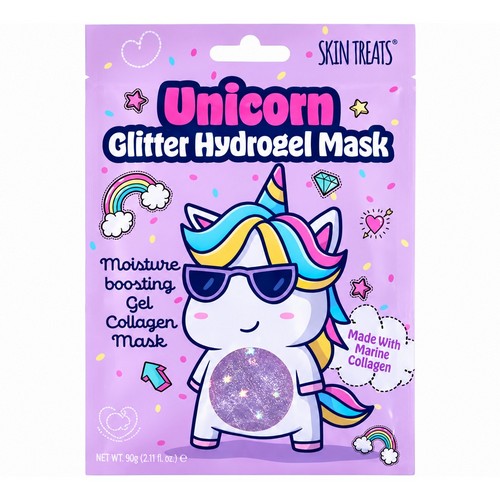 Skin Treats Unicorn Glitter Collagen Hydrogel Face Mask