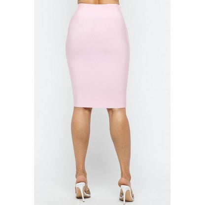 Bandage Pencil Skirt in Blush