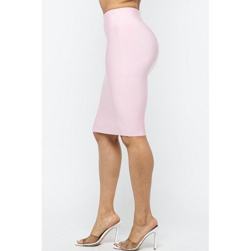 Bandage Pencil Skirt in Blush