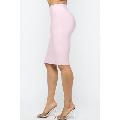 Bandage Pencil Skirt in Blush