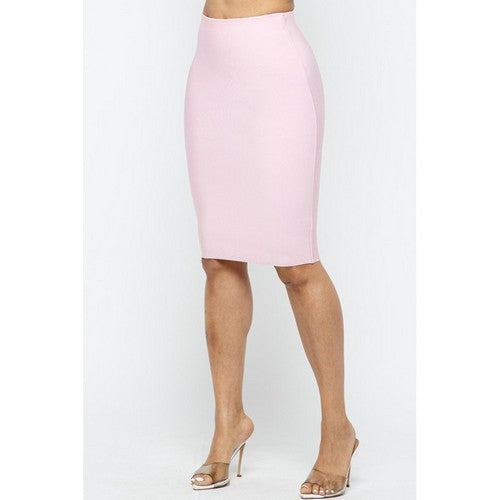 Bandage Pencil Skirt in Blush