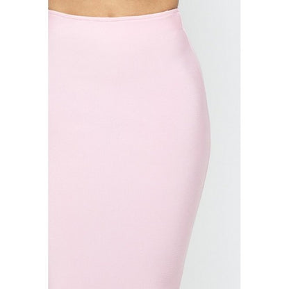 Bandage Pencil Skirt in Blush