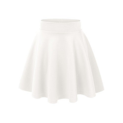 WB669 Flared Netball Skirt in White