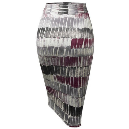 Silky Pencil Skirt Wine